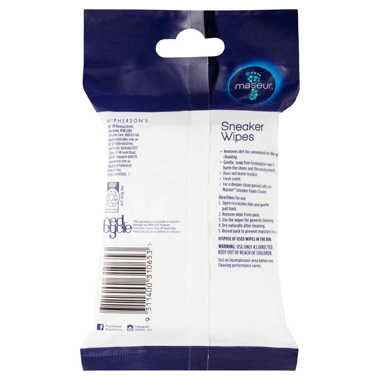 Sneaker Wipes 20 Pack