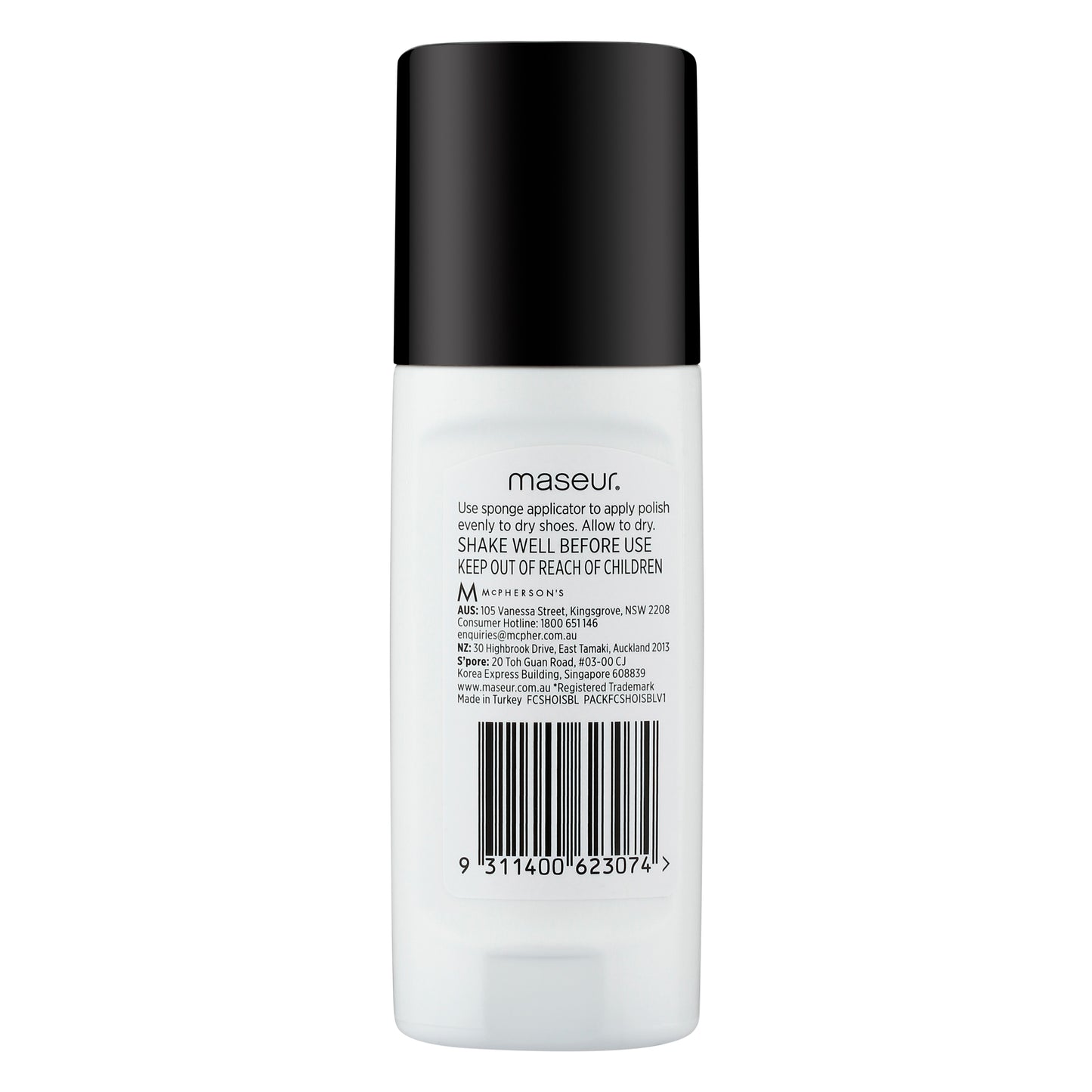 Shoe Polish Instant Shine Black 75mL