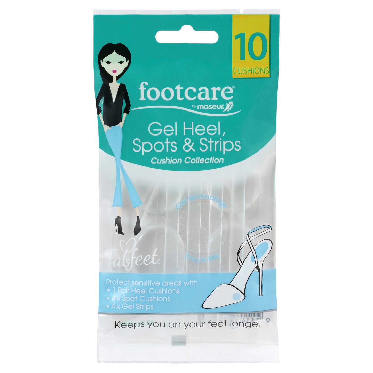 Gel Heel Spots & Strips, 10 pack