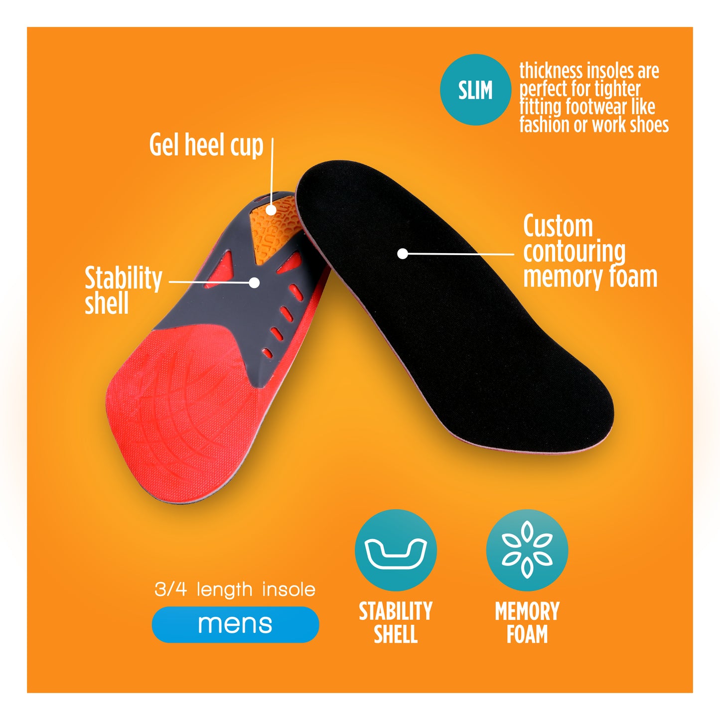 Heel and Arch Support Men