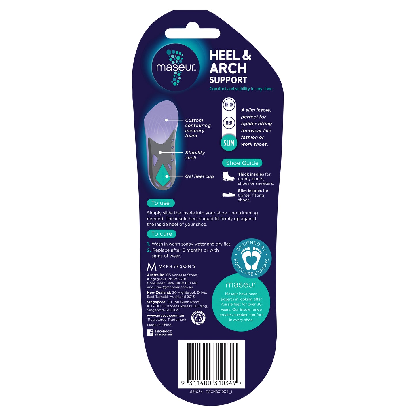 Heel and Arch Support Women