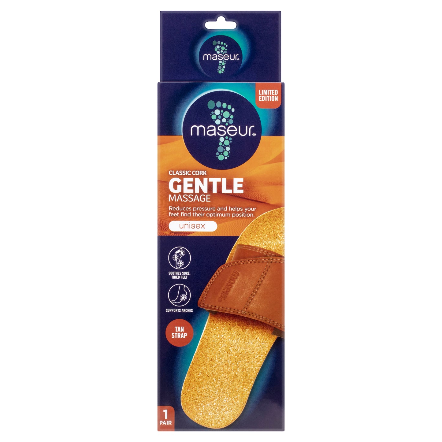Gentle Massage Sandal Tan