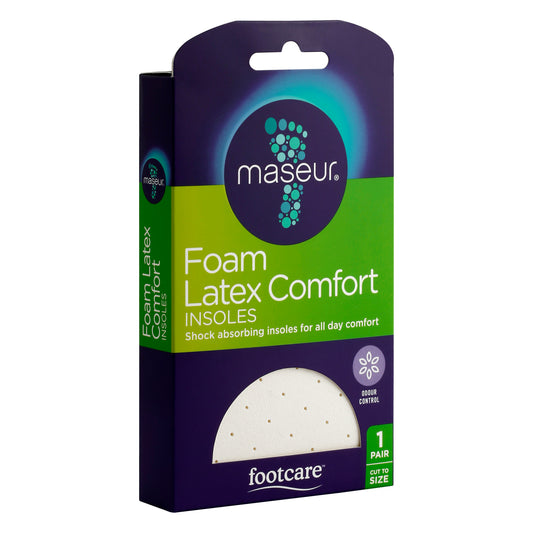 Foam Latex Comfort Insoles, 1 pair