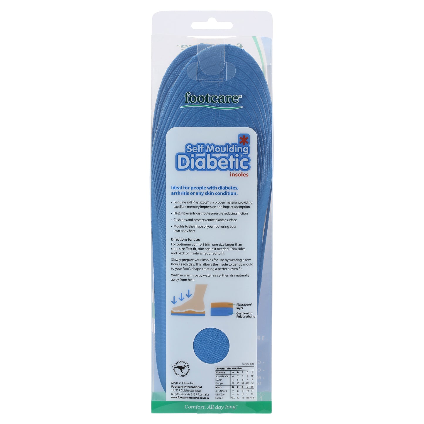 Diabetic Insoles Universal, 1 pair