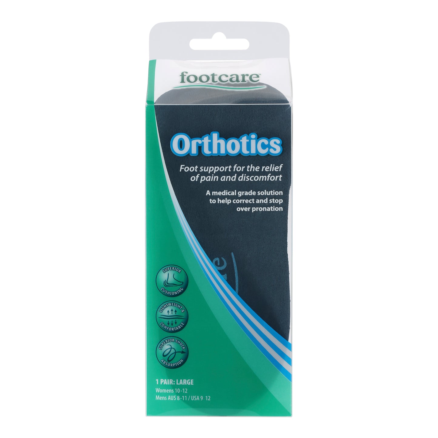 Orthotics Insoles Large, 1 pair