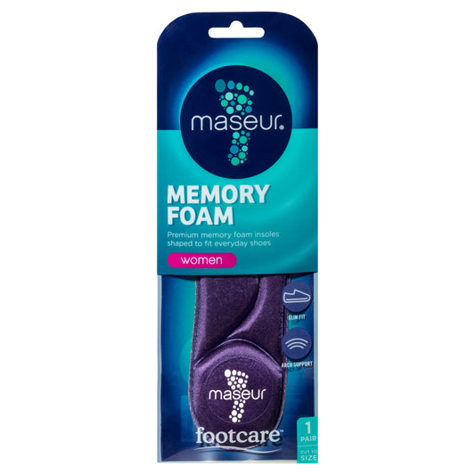 Women's Memory Foam Insoles, 1 pair